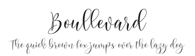 Boullevard by alifirman — Script Handwritten Font