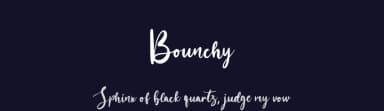 Bounchy by Hugefonts — Script Handwritten Font — thumbnail 2