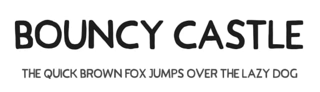 Bouncy Castle by Tom Chalky — Script Handwritten Font