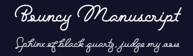 Bouncy Manuscript by Asd Studio — Script Handwritten Font — thumbnail 2