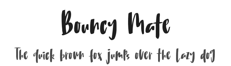 Bouncy Mate by DM Letter Studio - Dimas Prasetyo — Script Handwritten Font