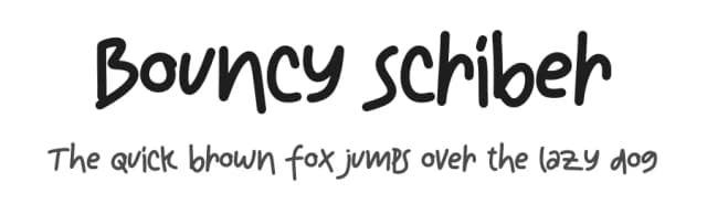 Bouncy Scriber by Ronny Studio — Script Handwritten Font