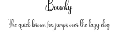 Bounty by Scratchones — Script Handwritten Font — thumbnail 1