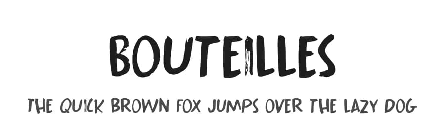 Bouteilles by Hanoded — Script Handwritten Font