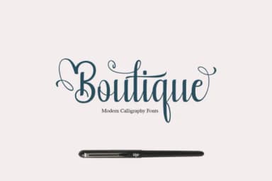 Boutique Font by Rt Creative — Script Handwritten Font — thumbnail 1