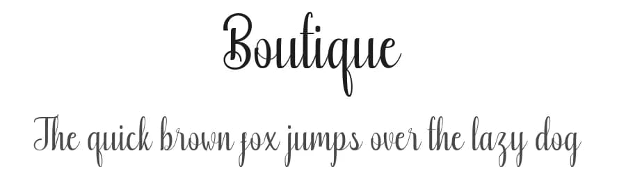 Boutique by Deniz86 — Script Handwritten Font