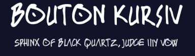 Bouton Kursiv by Gary David Bouton — Script Handwritten Font — thumbnail 2