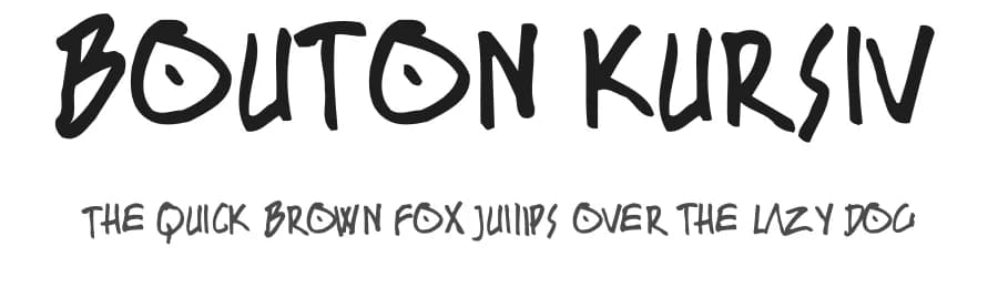 Bouton Kursiv by Gary David Bouton — Script Handwritten Font