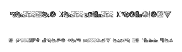 Bouton Nouveau Ornaments by Gary David Bouton — Dingbats Font