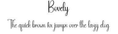Bovely by Andi Moz — Script Handwritten Font — thumbnail 1