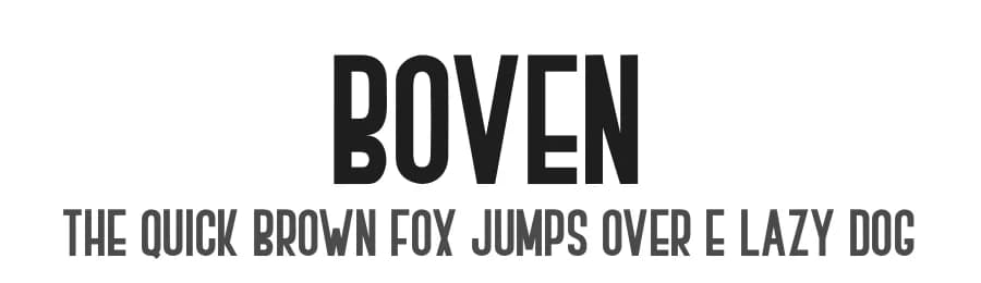 Boven by Muhammad Romzul Khoir — Sans Serif Font