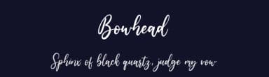 Bowhead by Balpirick Studio — Script Handwritten Font — thumbnail 2