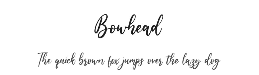 Bowhead by Balpirick Studio — Script Handwritten Font