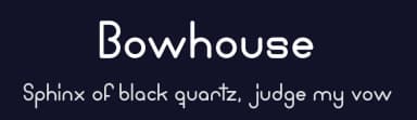 Bowhouse by Adrian Candela — Sans Serif Font — thumbnail 2