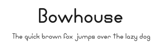 Bowhouse by Adrian Candela — Sans Serif Font