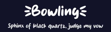 Bowling by MJType — Script Handwritten Font — thumbnail 2