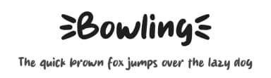 Bowling by MJType — Script Handwritten Font — thumbnail 1