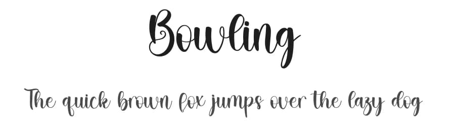 Bowling by Inermedia Studio — Script Handwritten Font