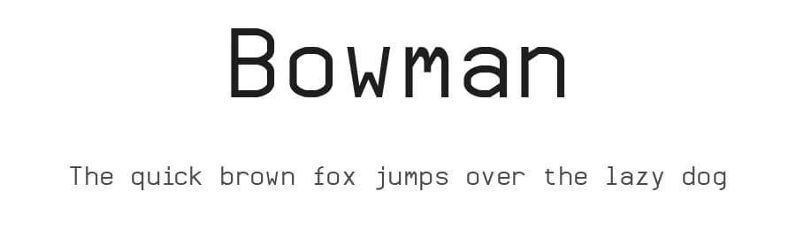 Bowman by Hector Carrillo Aspano — Sans Serif Font