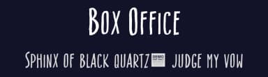 Box Office by BLKBK Fonts — Script Handwritten Font — thumbnail 2