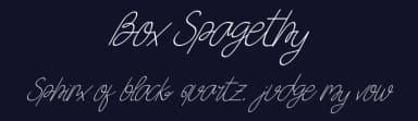 Box Spagethy by Kong Font — Script Handwritten Font — thumbnail 2