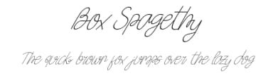 Box Spagethy by Kong Font — Script Handwritten Font — thumbnail 1