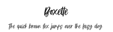 Boxette by Four Lines — Script Handwritten Font — thumbnail 1