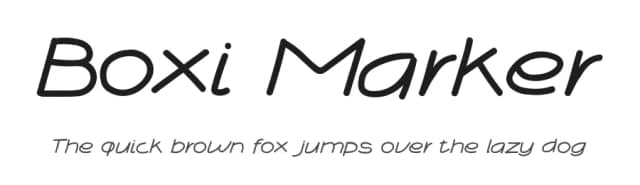 Boxi Marker by Dedisain Studio — Script Handwritten Font