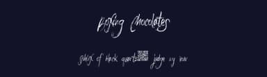 Boxing Chocolates by Xerographer Fonts — Script Handwritten Font — thumbnail 2
