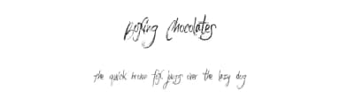 Boxing Chocolates by Xerographer Fonts — Script Handwritten Font — thumbnail 1