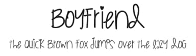 Boyfriend by Des Gomez — Script Handwritten Font — thumbnail 1