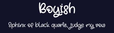 Boyish by Al Ghul — Script Handwritten Font — thumbnail 2