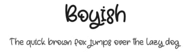 Boyish by Al Ghul — Script Handwritten Font — thumbnail 1