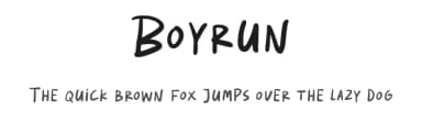 Boyrun by Weape Studio — Script Handwritten Font — thumbnail 1