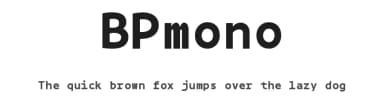 BPmono by George Triantafyllakos — Sans Serif Font — thumbnail 1