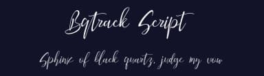 Bqtrack Script by 177Studio — Script Handwritten Font — thumbnail 2