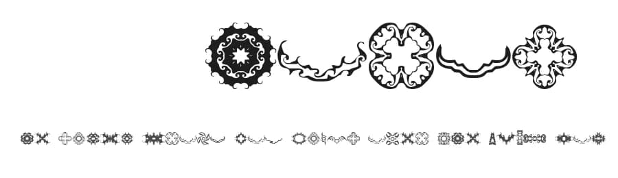 BR Thorns by The BackRoom — Dingbats Font