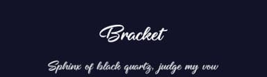 Bracket by Letternun — Script Handwritten Font — thumbnail 2