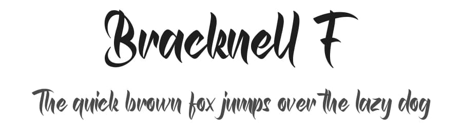 Bracknell F by RaisProject — Script Handwritten Font — preview 1