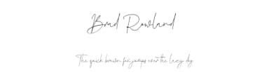 Brad Rowland by Maulana Creative — Script Handwritten Font — thumbnail 1