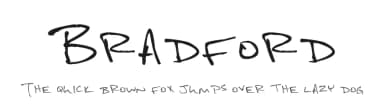 Bradford by Bradford Johnson — Script Handwritten Font — thumbnail 1