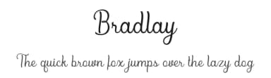 Bradlay by Sabrcreative — Script Handwritten Font — thumbnail 1