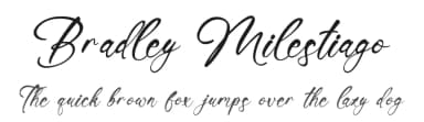 Bradley Milestiago by Letterena Studios — Script Handwritten Font — thumbnail 1