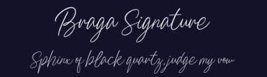 Braga Signature by MJType — Script Handwritten Font — thumbnail 2