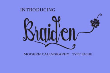 Braiden Font by AsaharStudio — Script Handwritten Font — thumbnail 1