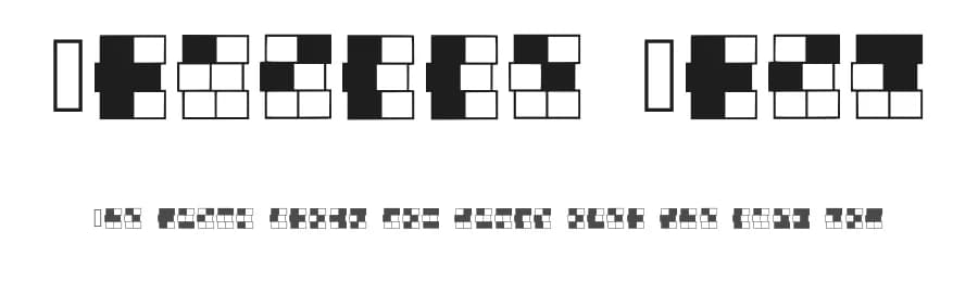 Braille Grid by Shin Vi — Dingbats Font