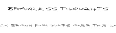 Brainless Thoughts by SDFonts — Script Handwritten Font — thumbnail 1