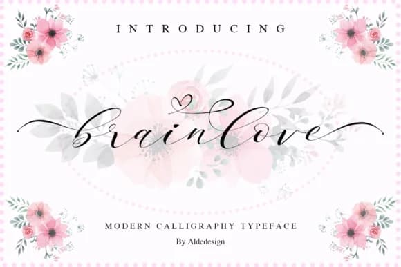 Brainlove Script Font by aldedesign — Script Handwritten Font