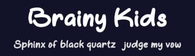 Brainy Kids by Yoga Letter — Script Handwritten Font — thumbnail 2