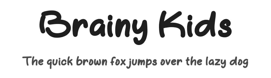 Brainy Kids by Yoga Letter — Script Handwritten Font